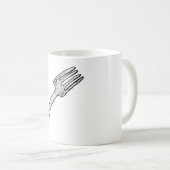Rustikale Vintage Gabel Retro-Kutsche Kaffeetasse (VorderseiteRechts)