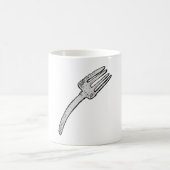 Rustikale Vintage Gabel Retro-Kutsche Kaffeetasse (Mittel)