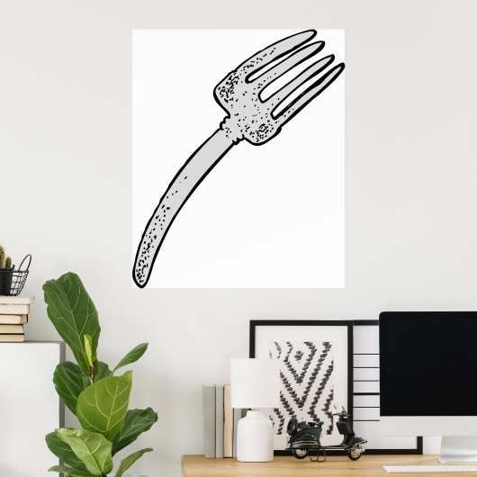 Rustikale Vintage Gabel Retro-Kutsche Poster (Heimbüro)