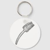 Rustikale Vintage Gabel Retro-Kutsche Schlüsselanhänger (Rückseite)