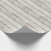 rustikale, Vintage Gastgeschenk Hochzeit aus Weißh Geschenkpapier (Ecke)