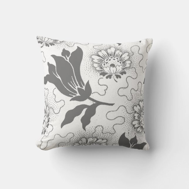 Rustikale Vintage graues Weiß-Bauernhaus-Art mit Kissen (Vorderseite)