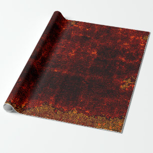 Rustikale Vintage-Helle-Orange-Braune-Grunge-Textu Geschenkpapier