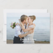 Rustikale Vintage Hochzeit Danke Karte (Rückseite)