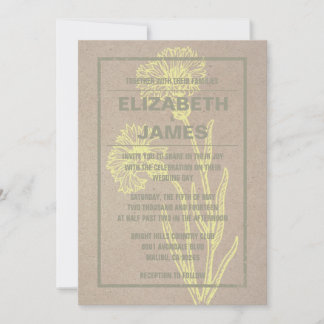 Rustikale Vintage Hochzeitseinladungen Einladung