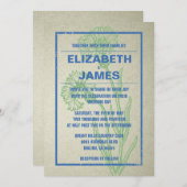 Rustikale Vintage Hochzeitseinladungen Einladung (Vorne/Hinten)