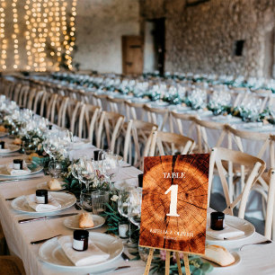 Rustikale Vintage Hochzeitsholz Holzbaum Slice Cus Tischnummer