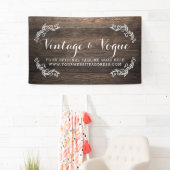 Rustikale Vintage hölzerne elegante Banner (Insitu)