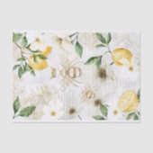 Rustikale Vintage Honigbienen und Zitrusfrüchte Seidenpapier (Vorderseite)