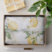 Rustikale Vintage Honigbienen und Zitrusfrüchte Seidenpapier (Geschenk)