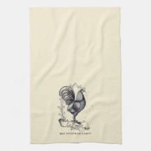 Rustikale Vintage-Hühnchen-Familienname-Farm 