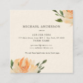 Rustikale, Vintage Hühnereifarm Quadratische Visitenkarte (Rückseite)