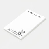 Rustikale Vintage Hühnerfarm Post-it Klebezettel (angewinkelt)