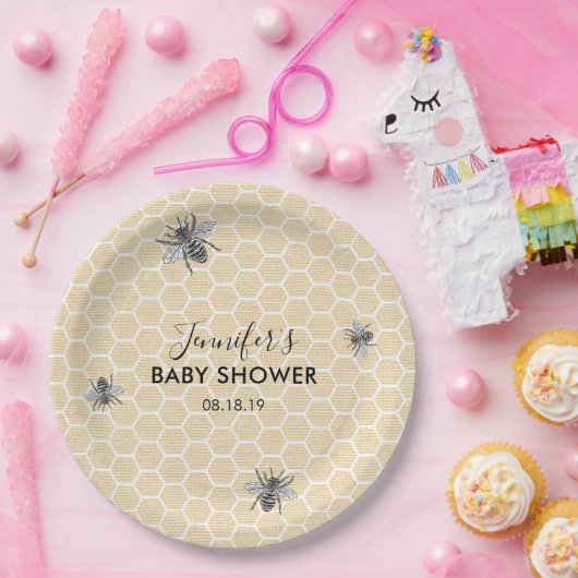 Rustikale Vintage Hummerspülung Pappteller (Party)