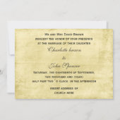 rustikale Vintage Hydrangea-Rose Kaugummi lädt ein Einladung (Rückseite)