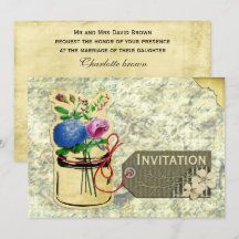 rustikale Vintage Hydrangea-Rose Kaugummi lädt ein