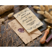 Rustikale Vintage Kalligrafie - Einladung