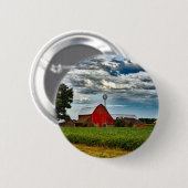 Rustikale, Vintage Landwirtschaft, die Sojabohnen  Button (Vorne & Hinten)