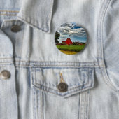 Rustikale, Vintage Landwirtschaft, die Sojabohnen  Button (Beispiel)
