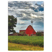 Rustikale, Vintage Landwirtschaft, die Sojabohnen Klemmbrett (Rückseite)