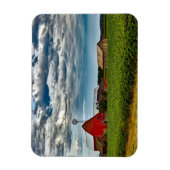 Rustikale, Vintage Landwirtschaft, die Sojabohnen  Magnet (Vertikal)