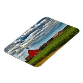 Rustikale, Vintage Landwirtschaft, die Sojabohnen  Magnet (Linke Seite)