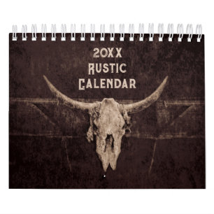 Rustikale Vintage-Landwirtschaftskunst 2024 Kalender