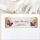 Rustikale Vintage Lila Goldschmetterling (Insitu)