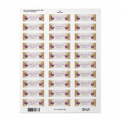 Rustikale Vintage Lila Goldschmetterling (Vorne)