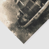 Rustikale Vintage Lkw-Dekoupage Seidenpapier (Ausschnitt)