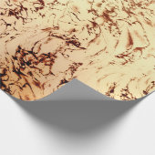 Rustikale Vintage Marmorbeschaffenheit Geschenkpapier (Ecke)