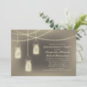 Rustikale Vintage Maurerkirsche Einladung (Stehend Vorderseite)