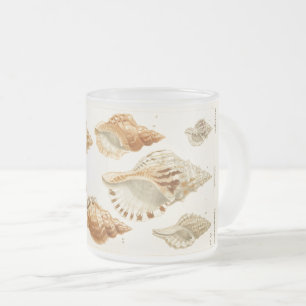 Rustikale Vintage Mollusken Seashell Kaffee Tasse