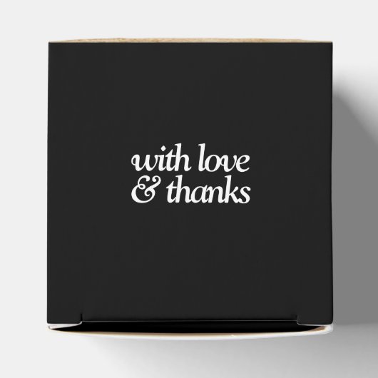 Rustikale, Vintage Mongram Burlap Wedding Geschenkschachtel (Oben)