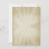 Rustikale Vintage Mustache Bash Graduation Party Einladung (Rückseite)