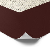 Rustikale Vintage Nähmaschine Poster (Ecke)