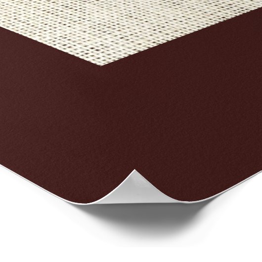 Rustikale Vintage Nähmaschine Poster (Ecke)