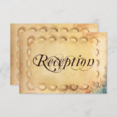 Rustikale Vintage Papier-Hochzeitskarten Einladung (Vorne/Hinten)