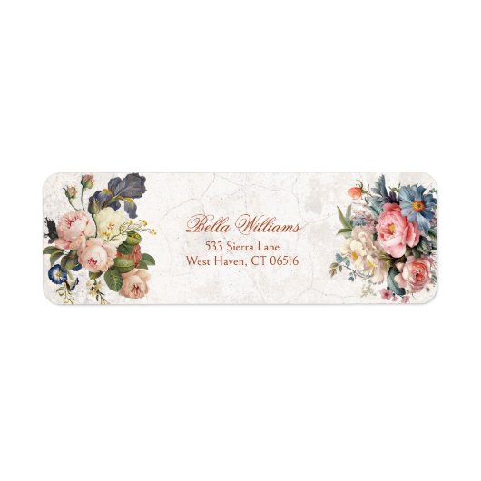 Rustikale Vintage Rose & Iris (Vorne)