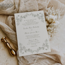 Rustikale Vintage Sage Blumenstrasse Kunstversamml