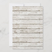 rustikale Vintage Scheunenholzhütte Einladung zur (Rückseite)