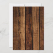 Rustikale Vintage Schreibmaschine Cocktail Rentire Einladung (Rückseite)