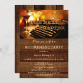 Rustikale Vintage Schreibmaschine Cocktail Rentire Einladung (Vorne/Hinten)