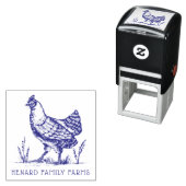 Rustikale, Vintage Sketch-Bauernhof Permastempel (Beispiel)