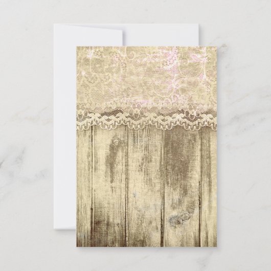 Rustikale Vintage Tischnummer (Rückseite)