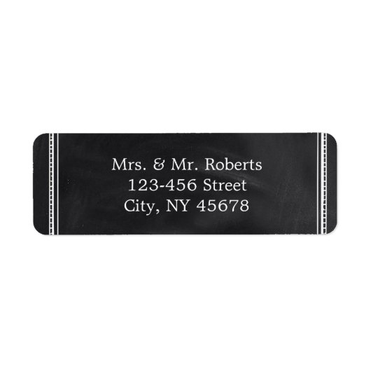 rustikale Vintage Typografie Chalkboard Hochzeit (Vorne)