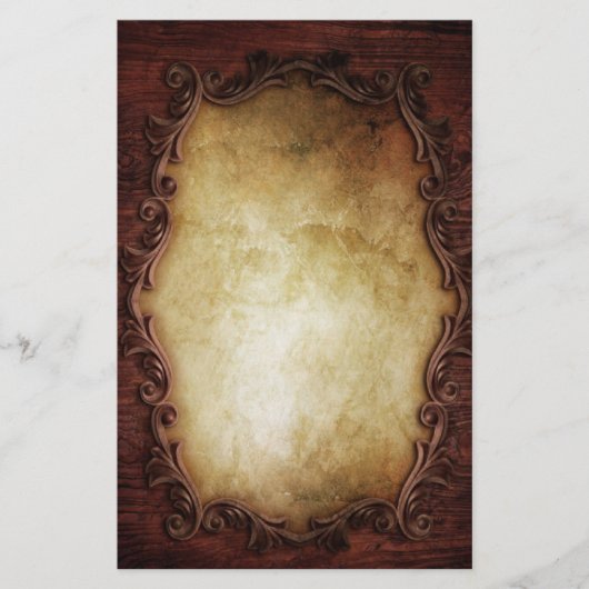 rustikale Vintage Typografie Western Hochzeit Briefpapier (Vorderseite)