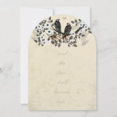 Rustikale Vintage Vögel Christliche religiöse Hoch Einladung (Rückseite)