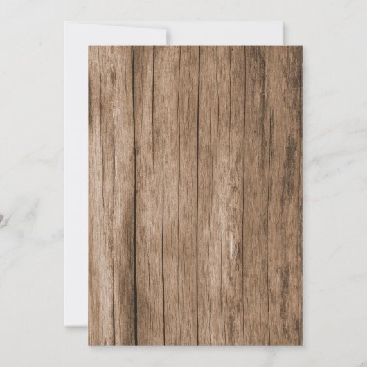 Rustikale Vintage Wagenboy Kinderdusche Einladung (Rückseite)