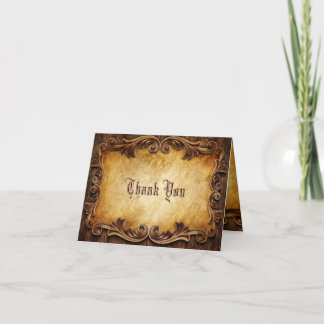 rustikale Vintage Western Land Hochzeit danke